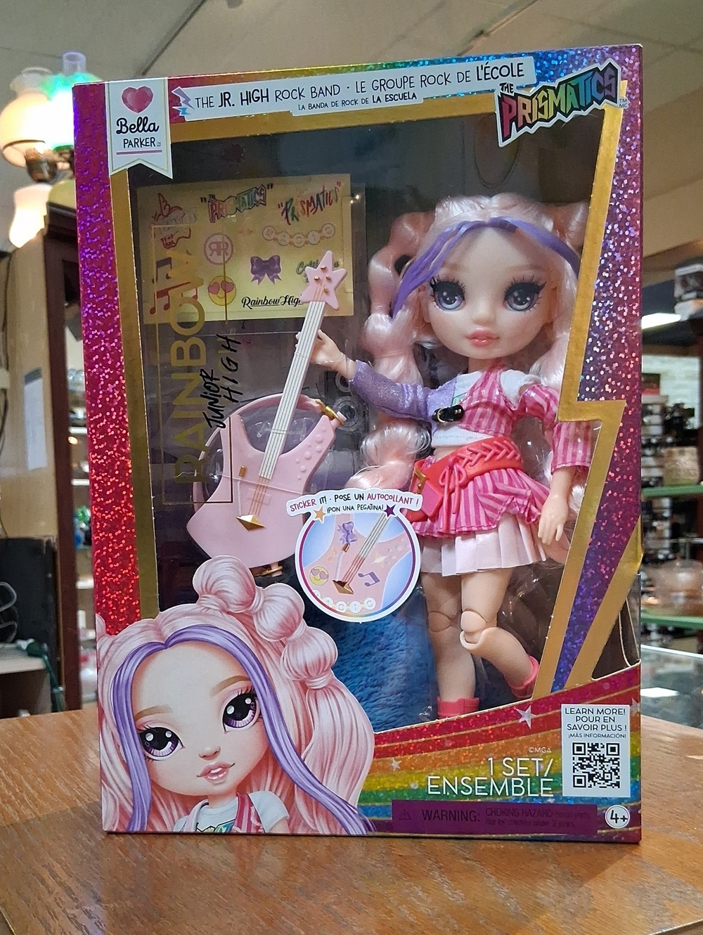 Rainbow Jr. High Prismatic Doll — Pink & Purple Kids Doll